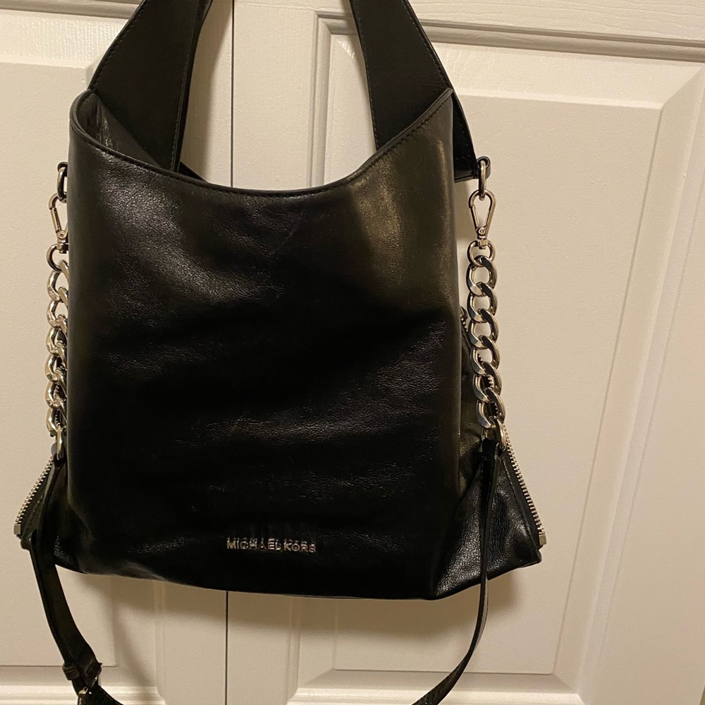 Michael Kors collection bag. Black leather.